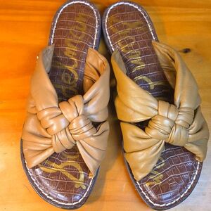 Sam Edelman Squishy Knotted Slides 🤎